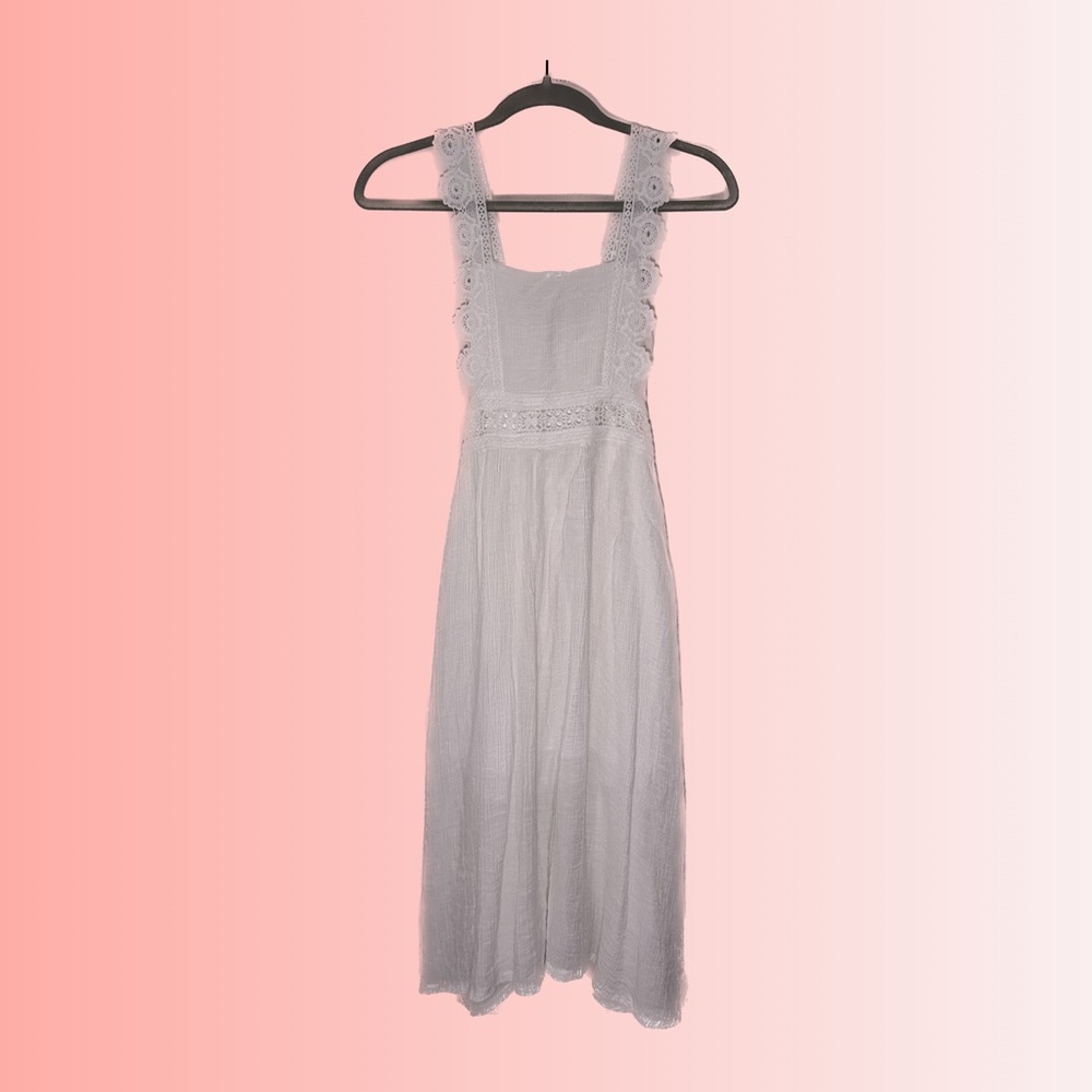 White flowy dress
